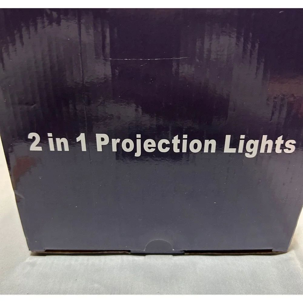 Holiday Projector Light Outdoor 2‎ in 1 Christmas Halloween Black Waterproof